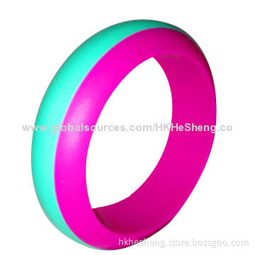 2014 Hot Sale Chaming Silicone Bracelets, Food-grade and BPA-free
